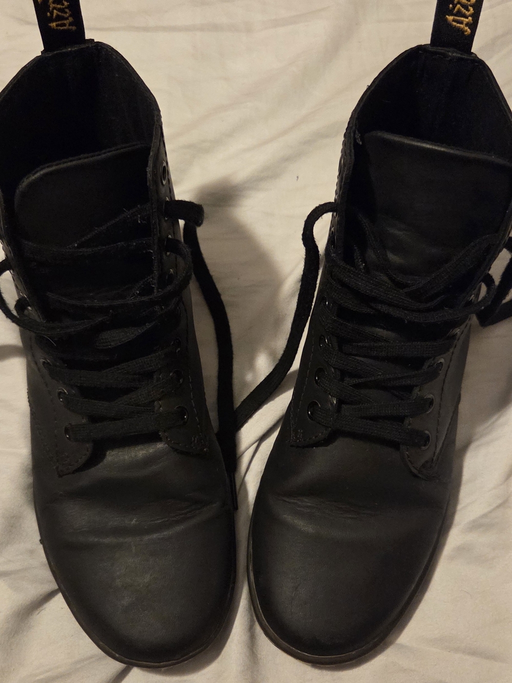 Dr. Martens Black Leather Lace-Up Ankle Boots